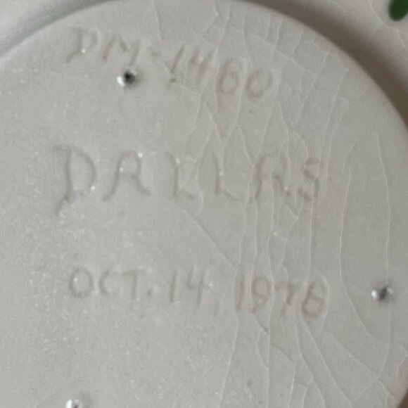 Folk-Art Style Hand-Painted Aquarium Fish Motif Bowl Art Pottery DALLAS 1978 - Picture 13 of 14